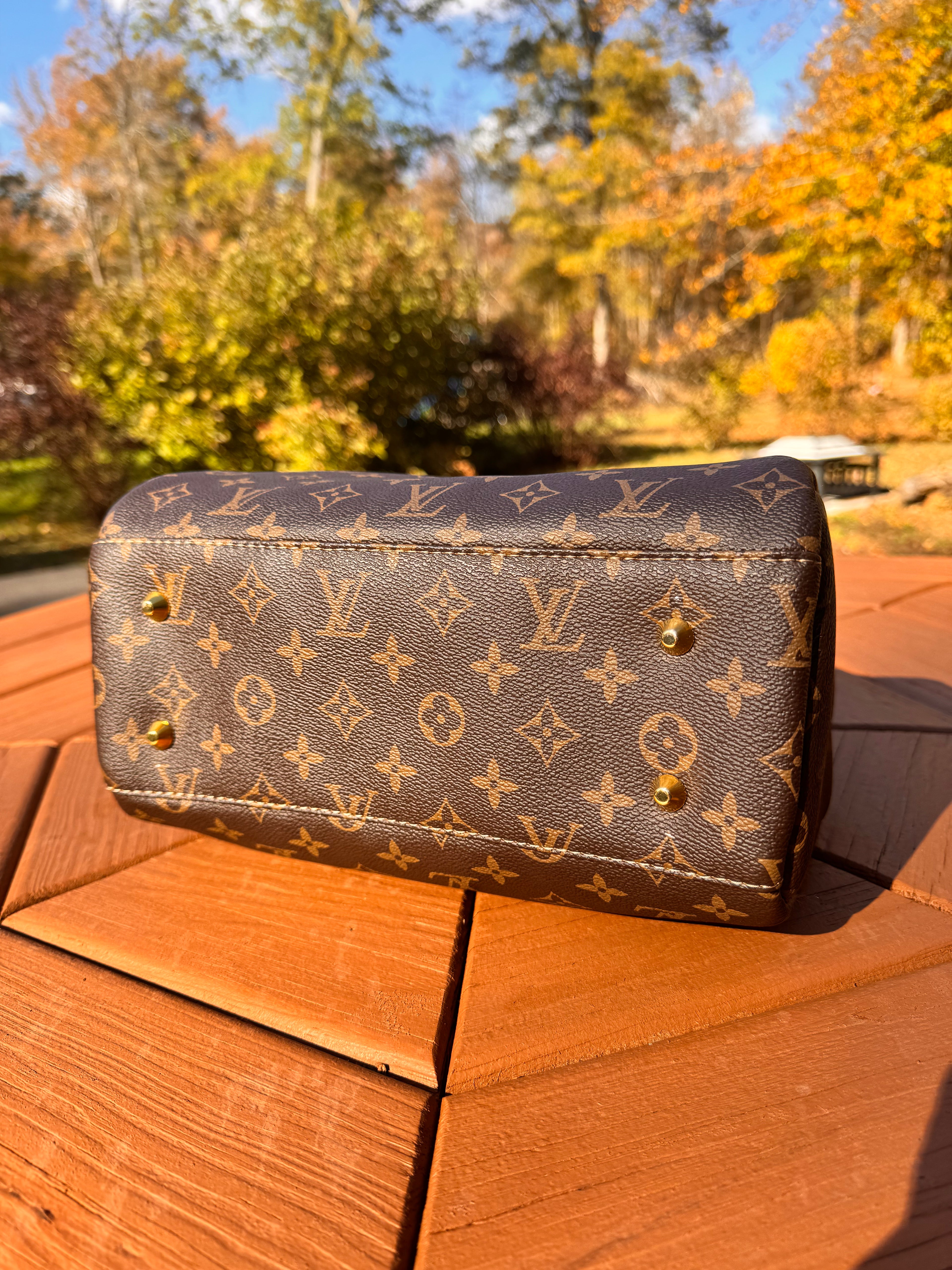 LV inspired barrel bag