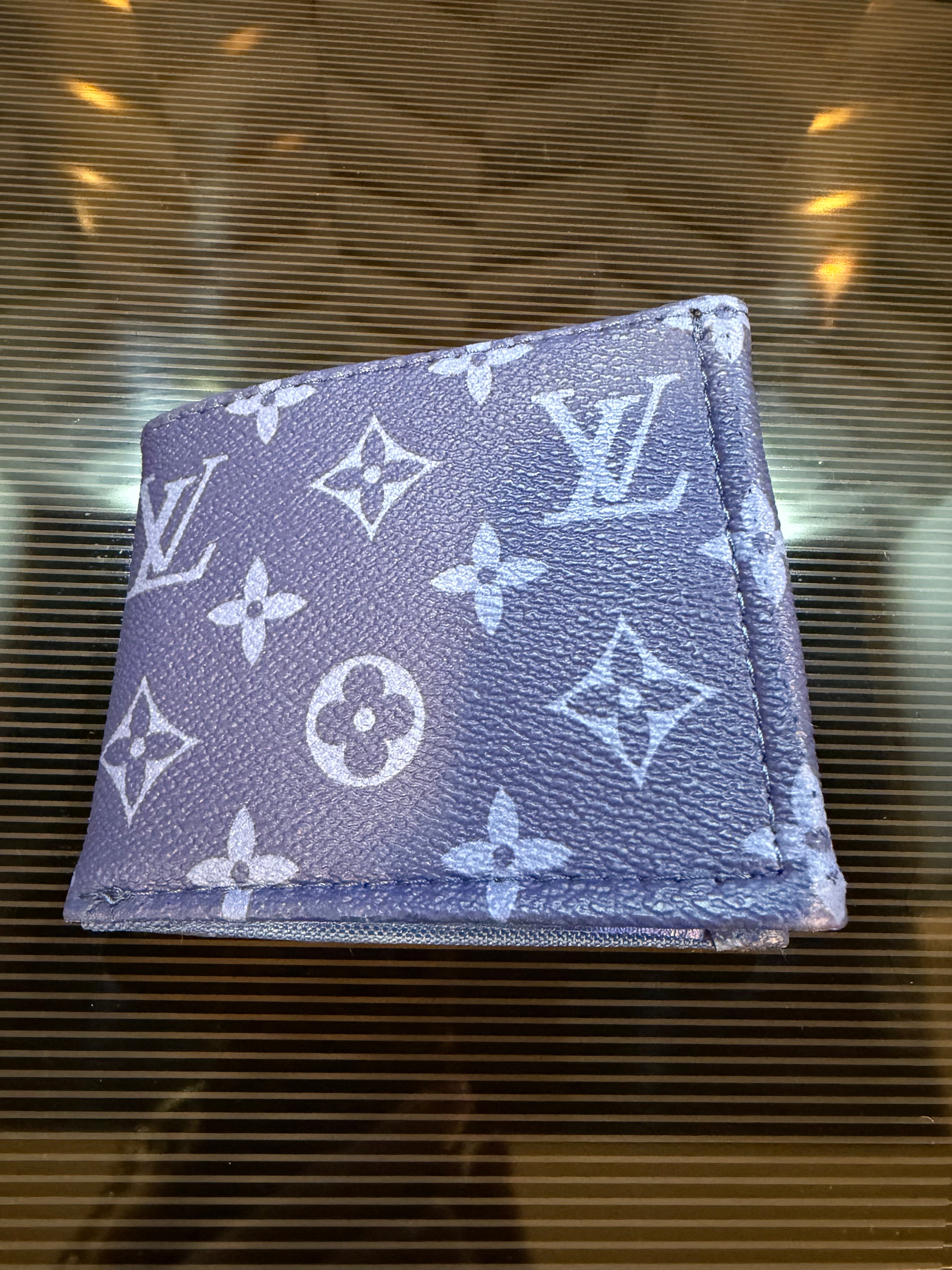 Blue LV inspired Men’s Wallet