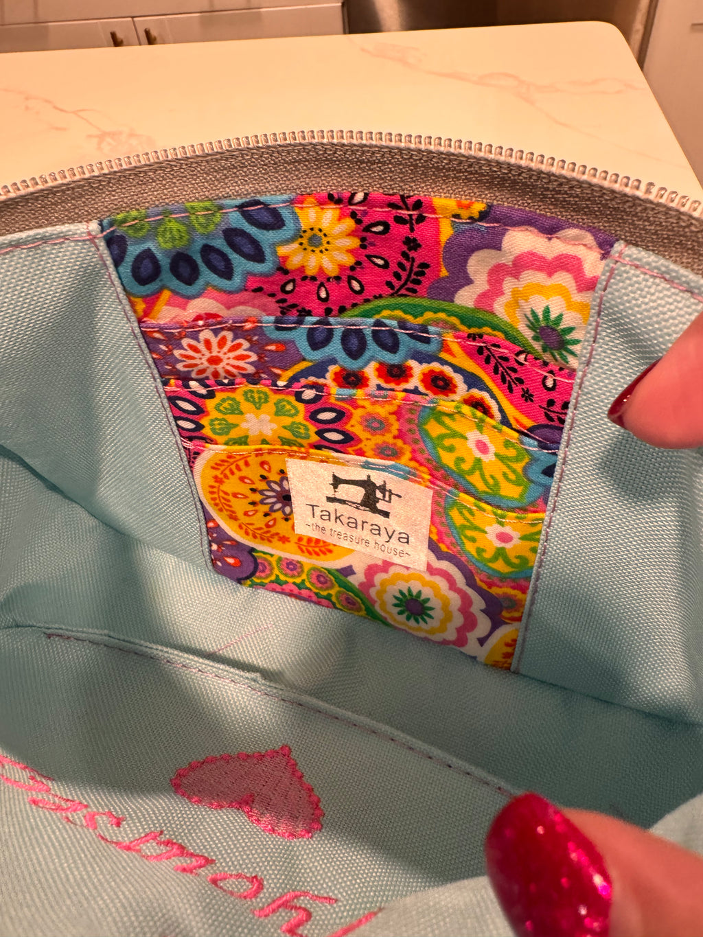 Pink LV inspired crossbody